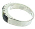 Mother Of Pearl Jet Inlay Southwestern Ring Size 8-1/4 AW63756